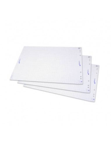 Blocco di carta per lavagna Legamaster 20 fogli 65x98 cm bianco quadrettato conf. 5 rotoli - L-1565 00