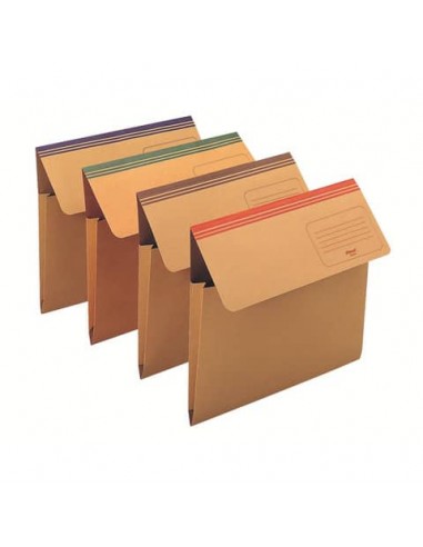 Cartelline a busta King Mec Dixie Mec con soffietto da 4 cm assortiti - 33