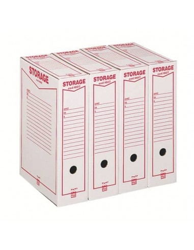 Scatola archivio King Mec Storage Legale 9x37x26 cm bianco 160200