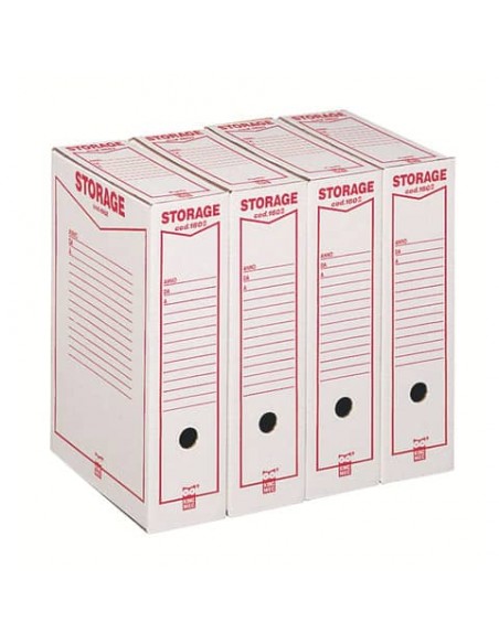 Scatola archivio King Mec Storage Legale 9x37x26 cm bianco 160200