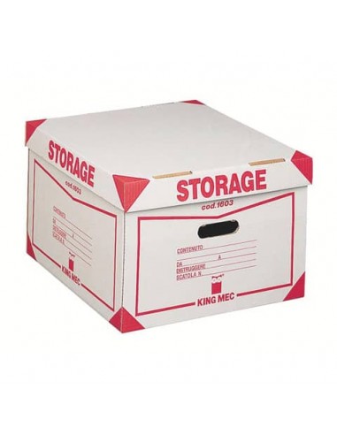 Contenitore 4 scatole King Mec Storage 41x27x43 cm bianco 160300