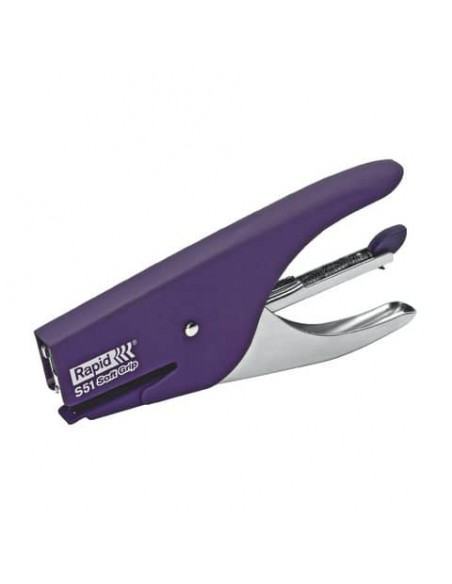 Cucitrice a pinza Rapid S51 SUPREME Soft Grip fino a 15 fogli viola 10538741