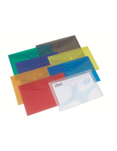 Buste trasparenti con bottone Rexel Ice A4 trasparente 16128AS