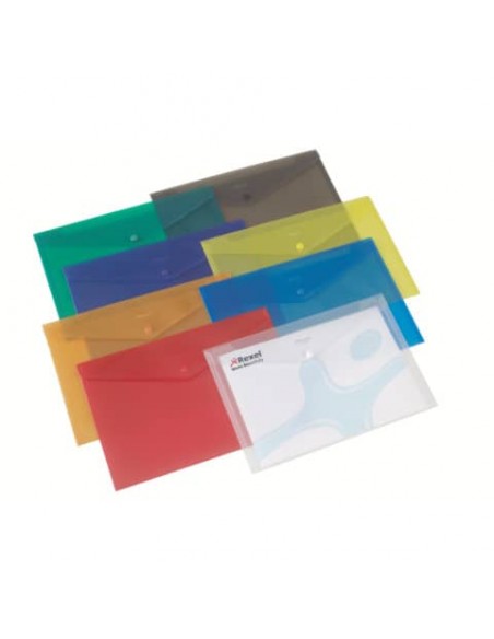 Buste trasparenti con bottone Rexel Ice A4 trasparente 16128AS