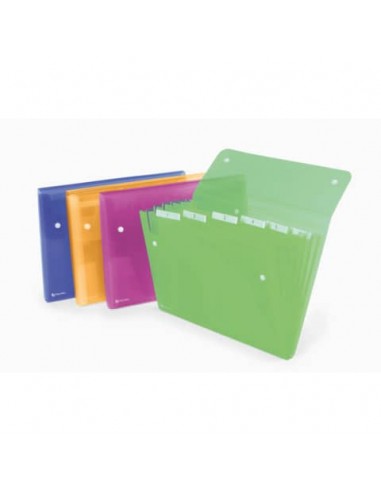 Archiviatore a soffietto Rexel Ice 6 tasche A4 assortiti 2102032