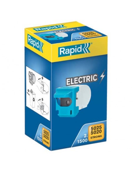 Punti metallici Rapid per cucitrici 5020/5025E 2 cartucce da 1500 punti - 23271900