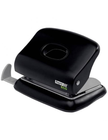 Perforatore a 2 fori Rapid ECO Punch Fashion 20 fogli nero 24845300