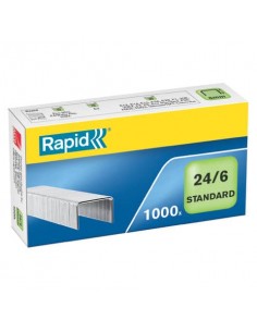 Punti metallici Rapid 24/6 Standard  conf. da 1000 - 24855600
