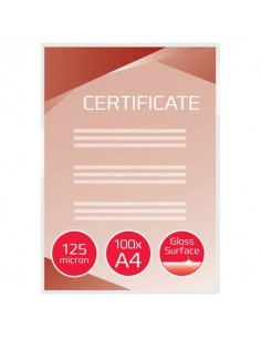 Pouches per plastificatrici a caldo GBC 2X125 µm finitura lucida A4 21