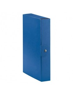 Cartelle portaprogetti Esselte C26 EUROBOX dorso 6 cm presspan biverniciato blu  - 390326050