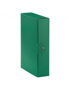 Cartelle portaprogetti Esselte C28 EUROBOX dorso 8 cm presspan biverniciato verde - 390328180