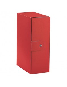 Cartella portaprogetti Esselte C32 EUROBOX dorso 12 cm presspan biverniciato rosso - 390332160