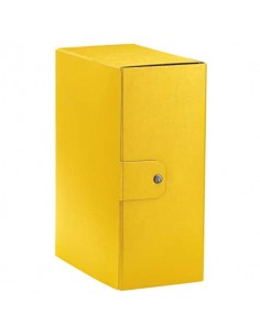 Cartella portaprogetti Esselte C35 EUROBOX 25x35 cm - dorso 15 cm presspan biverniciato giallo - 390335090