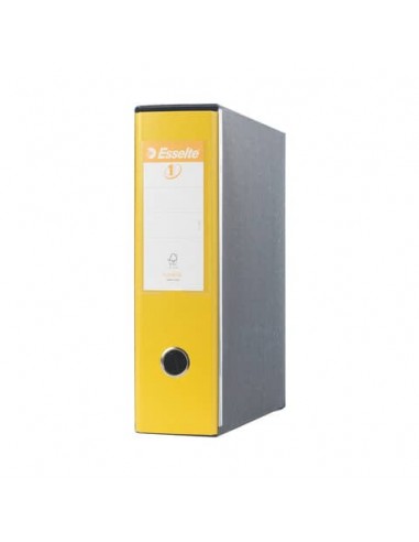 Registratori con custodia Esselte G53 Eurofile commerciale Dorso 8 cm cartone rivestito in PP giallo - 390753090