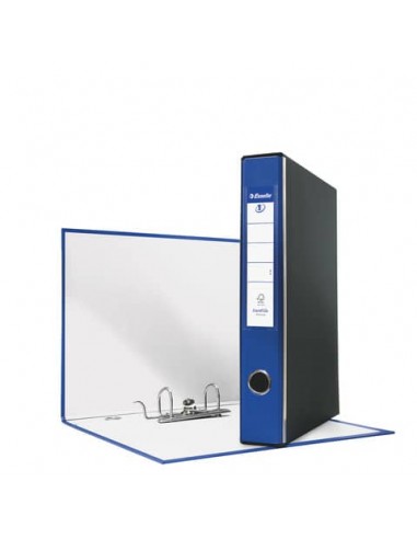 Registratore con custodia Esselte G54 Eurofile protocollo dorso 5 cm cartone rivestito in PP blu - 390754050