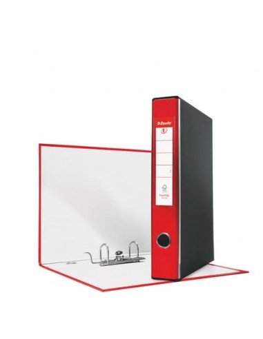 Registratore con custodia Esselte G54 Eurofile protocollo dorso 5 cm cartone rivestito in PP rosso - 390754160