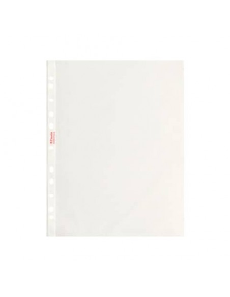 Buste a perforazione universale goffrate Esselte STANDARD PP antiriflesso 22x30 cm conf.200 - 395697300