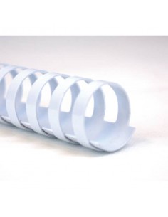 Dorsi plastici a 21 anelli GBC CombBind 8 mm A4 bianco - fino a 45 fogli conf da 100 dorsi - 4028194