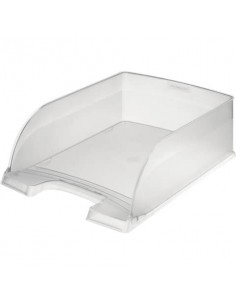 Vaschetta portacorrispondenza impilabile Leitz PLUS JUMBO in polistirolo A4 trasparente satinato - 52330003