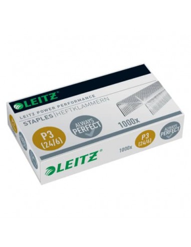 Punti metallici 24/6 Leitz in metallo zincato scatola da 1000 punti - 55700000