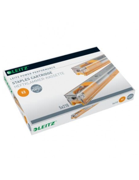 Punti metallici per mod. 5551 K8 fino a 40 fogli Leitz K8 - 26/8 5 cartucce da 210 punti - 55920000