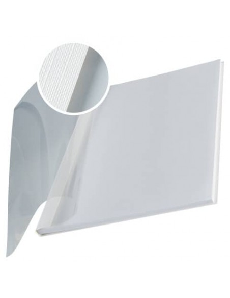 Copertina flessibile max 36-70 fogli Leitz impressBIND in PPL con dorso da 7 mm A4 bianco  conf. da 10 - 73990001