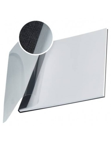 Copertina flessibile max 36-70 fogli Leitz impressBIND in PPL con dorso da 7 mm A4 nero  conf. da 10 - 73990095