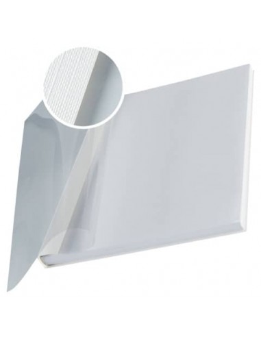 Copertina flessibile max 106-140 fogli Leitz impressBIND in PPL con dorso da 14 mm A4 bianco  conf. da 10 - 74150001