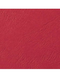 Copertine per rilegatura GBC Leathergrain in cartoncino goffrato rosso  conf da 100 copertine - CE040031