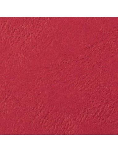 Copertine per rilegatura GBC Leathergrain in cartoncino goffrato rosso  conf da 100 copertine - CE040031