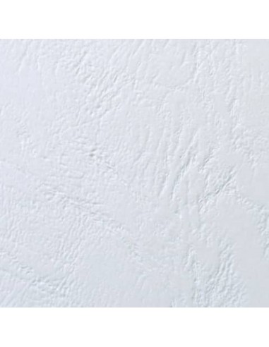 Copertine per rilegatura GBC Leathergrain in cartoncino goffrato a4 bianco  conf da 100 copertine - CE040070