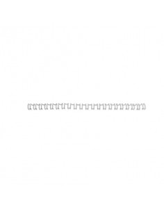 Spirali metalliche a 21 anelli GBC WireBind 8 mm A4 argento conf da 100 spirali - IB160639