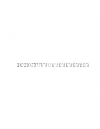 Spirali metalliche a 21 anelli GBC WireBind 12 mm A4 argento conf da 100 spirali - IB161230