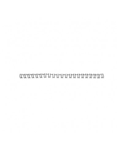Spirali metalliche a 21 anelli GBC WireBind 8 mm A4 nero conf da 100 spirali - IB165122