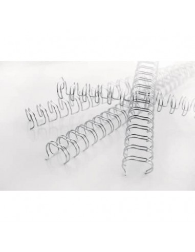 Spirali metalliche a 34 anelli GBC Wirebind 6 mm a4 nero conf da 100 spirali - RG810410