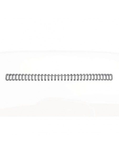 Spirali metalliche a 34 anelli GBC Wirebind 8 mm a4 nero conf da 100 spirali - RG810510