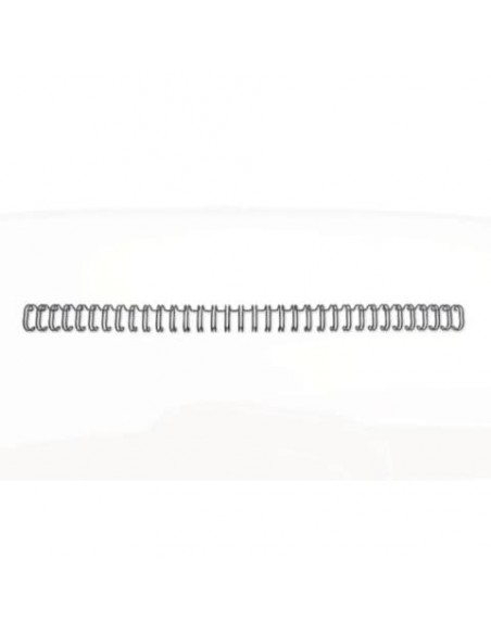 Spirali metalliche a 34 anelli GBC Wirebind 11 mm a4 nero conf da 100 spirali - RG810710