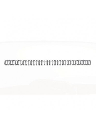 Spirali metalliche a 34 anelli GBC WireBind W18 12 mm a4 nero conf da 100 spirali - RG810810