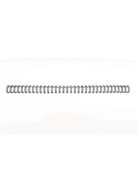 Spirali metalliche a 34 anelli GBC WireBind W18 12 mm a4 nero conf da 100 spirali - RG810810