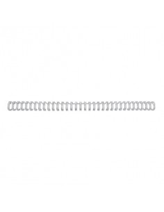 Spirali metalliche a 34 anelli GBC WireBind 14 mm a4 argento conf da 100 spirali - RG810997