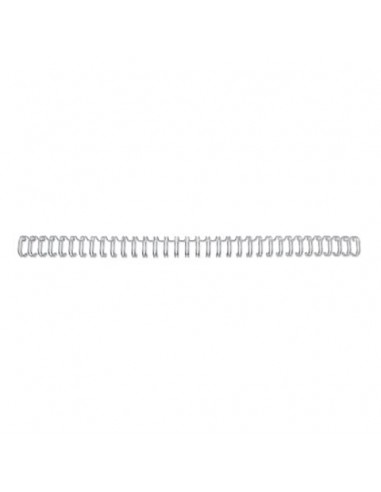 Spirali metalliche a 34 anelli GBC WireBind 14 mm a4 argento conf da 100 spirali - RG810997