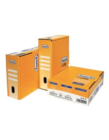 Buste trasp. a foratura universale FAVORIT La500 buccia d'arancia linear 22x30 cm  scatola da 500 - 400052718