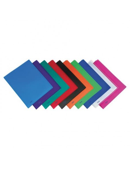 Portalistino a fogli fissi FAVORIT Sviluppo buccia d'arancia 22x30 cm 100 buste blu - 100460321