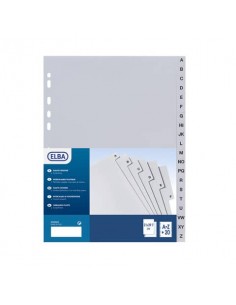 Divisore alfabetico Favorit 20 tacche A-Z - 22x30 cm grigio 400006691