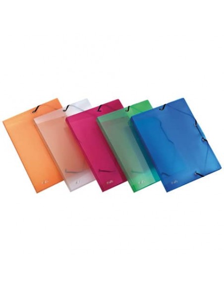 Cartellina a 3 lembi con elastico FAVORIT Lumina 24x32 cm dorso 2