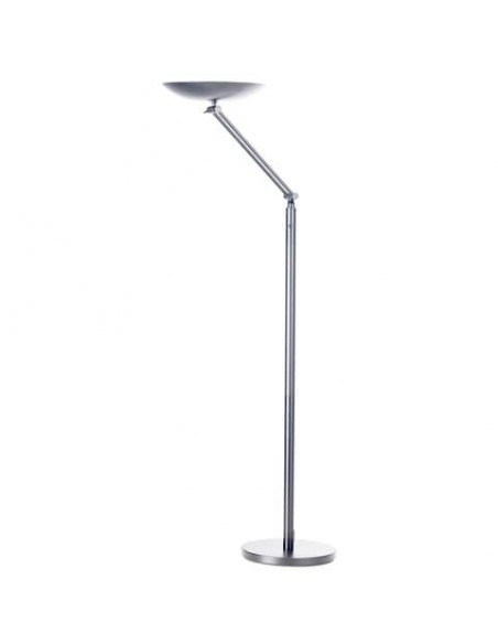 Lampada a terra a led UNILUX Varialux articolata grigio metallizzato 400090471