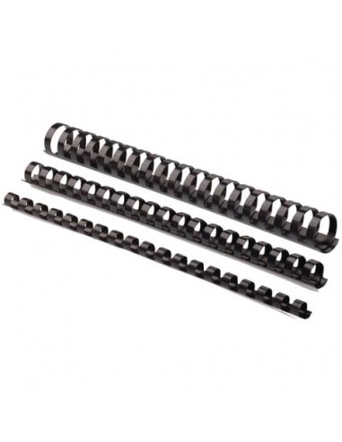 Dorsi plastici FELLOWES nero ad anello tondo 8 mm - 21-40 fogli conf.100 - 5345707