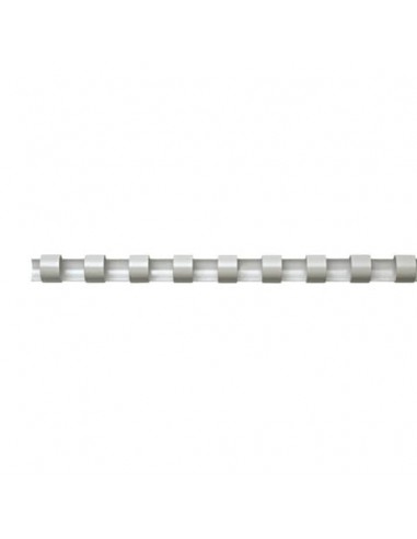 Dorsi plastici FELLOWES bianco ad anello tondo 19 mm -  121-150 fogli conf.100 - 5347405