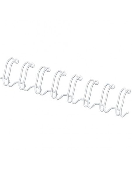 Dorsi metallici FELLOWES bianco 6 mm - - capacità 1-35 fogli conf.100 - 53215