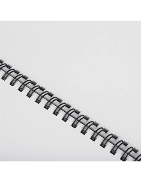 Dorsi metallici FELLOWES nero 6 mm - - capacità 1-35 fogli conf.100 - 53218